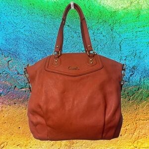 Coach Vibrant Orange Tote Bag